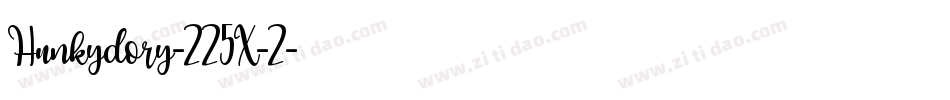 Hunkydory-225X-2字体转换