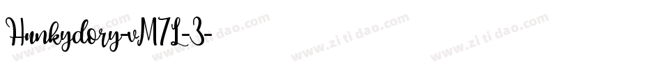 Hunkydory-vM7L-3字体转换