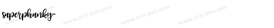 superphunky字体转换