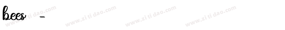 bees字体字体转换