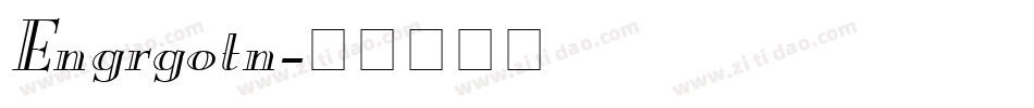 Engrgotn字体转换
