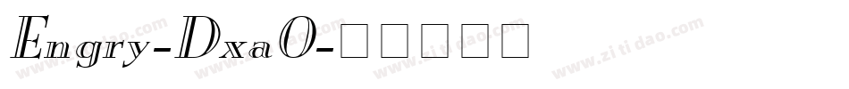 Engry-Dxa0字体转换