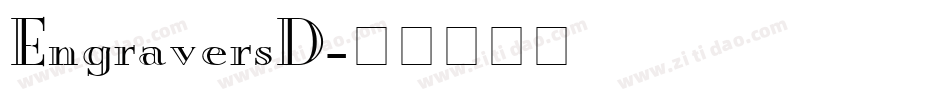 EngraversD字体转换