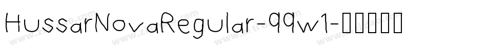 HussarNovaRegular-qqw1字体转换