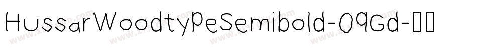 HussarWoodtypeSemibold-0qGd字体转换