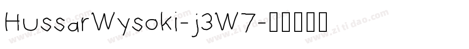 HussarWysoki-j3W7字体转换