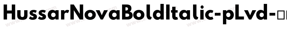 HussarNovaBoldItalic-pLvd字体转换