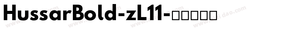 HussarBold-zL11字体转换