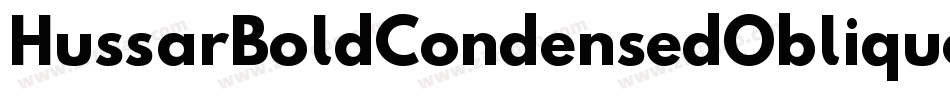 HussarBoldCondensedObliqueThree-d8el字体转换