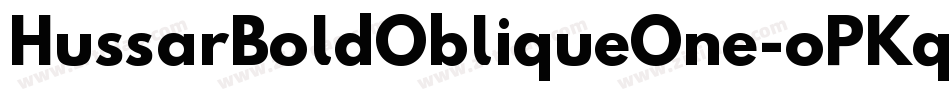 HussarBoldObliqueOne-oPKq字体转换