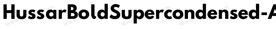 HussarBoldSupercondensed-AW7D字体转换