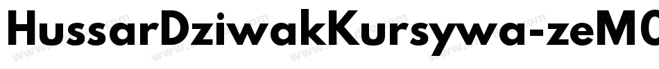 HussarDziwakKursywa-zeM0字体转换