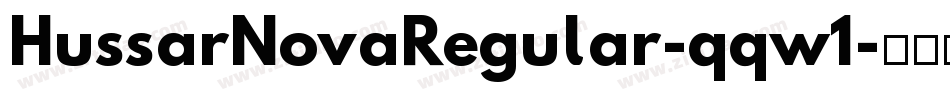 HussarNovaRegular-qqw1字体转换