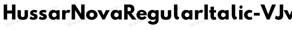 HussarNovaRegularItalic-VJwl字体转换