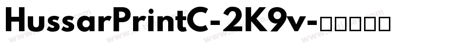HussarPrintC-2K9v字体转换