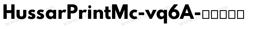 HussarPrintMc-vq6A字体转换