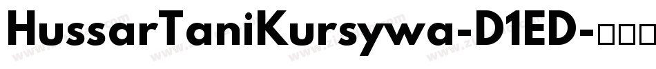 HussarTaniKursywa-D1ED字体转换
