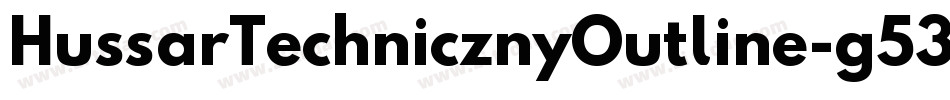HussarTechnicznyOutline-g535字体转换
