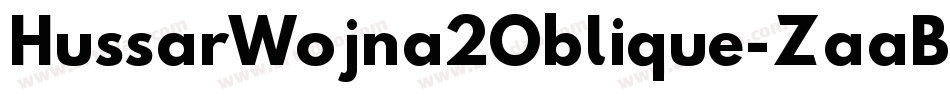 HussarWojna2Oblique-ZaaB字体转换
