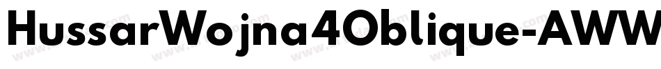 HussarWojna4Oblique-AWWM字体转换