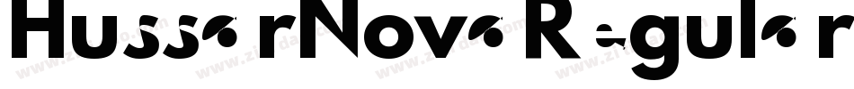HussarNovaRegularItalic-VJwl字体转换