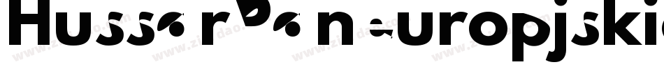 HussarPaneuropjskichLowercase-7vYA字体转换