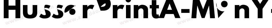 HussarPrintA-M9nY字体转换