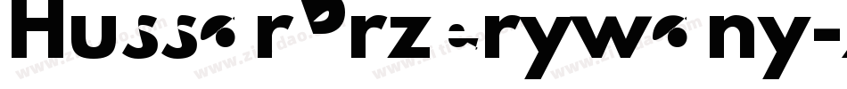 HussarPrzerywany-XRy9字体转换