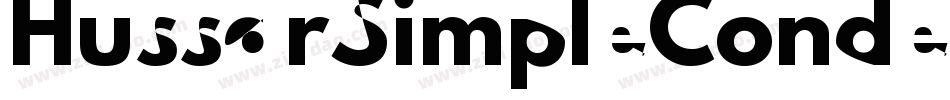 HussarSimpleCondensedGhost-ndMV字体转换