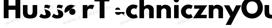 HussarTechnicznyOutlineOblique-oOEA字体转换