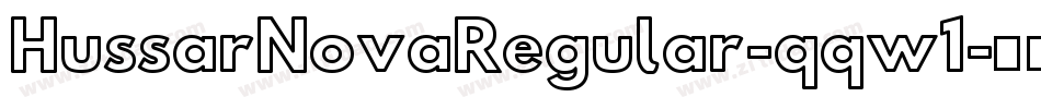 HussarNovaRegular-qqw1字体转换