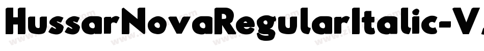 HussarNovaRegularItalic-VJwl字体转换
