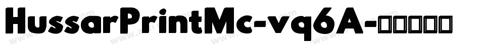 HussarPrintMc-vq6A字体转换