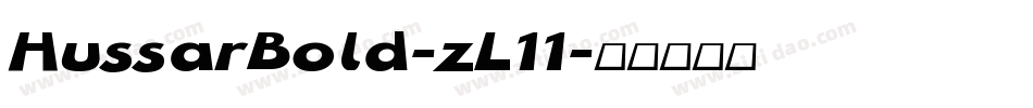 HussarBold-zL11字体转换