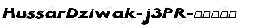 HussarDziwak-j3PR字体转换