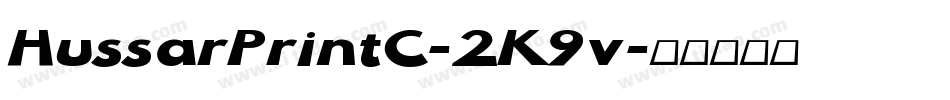 HussarPrintC-2K9v字体转换