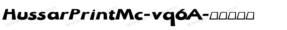 HussarPrintMc-vq6A字体转换
