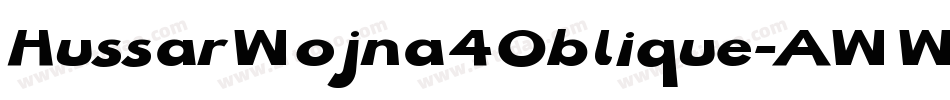 HussarWojna4Oblique-AWWM字体转换