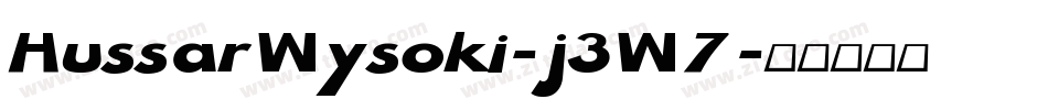HussarWysoki-j3W7字体转换