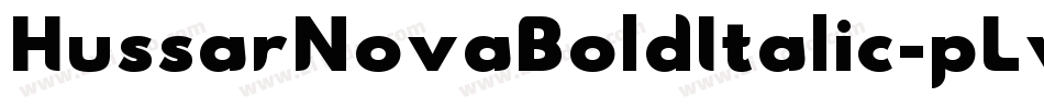 HussarNovaBoldItalic-pLvd字体转换
