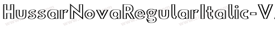 HussarNovaRegularItalic-VJwl字体转换