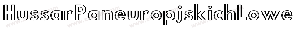 HussarPaneuropjskichLowercase-7vYA字体转换
