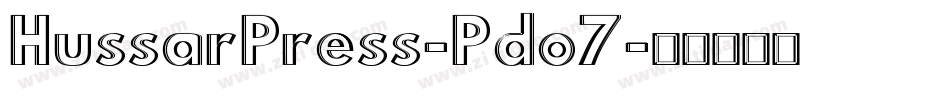 HussarPress-Pdo7字体转换