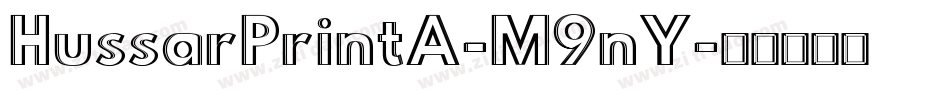 HussarPrintA-M9nY字体转换