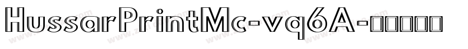 HussarPrintMc-vq6A字体转换