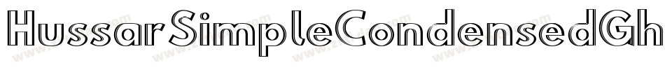 HussarSimpleCondensedGhost-ndMV字体转换