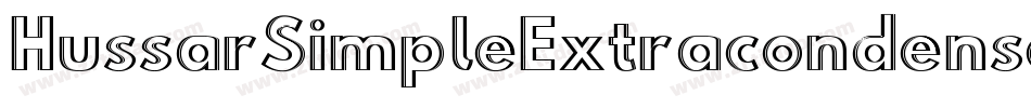 HussarSimpleExtracondensedGhostOppositeobliqueThree-Ka5W字体转换