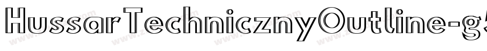 HussarTechnicznyOutline-g535字体转换