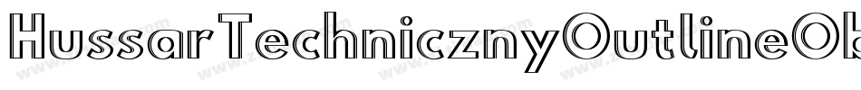 HussarTechnicznyOutlineOblique-oOEA字体转换