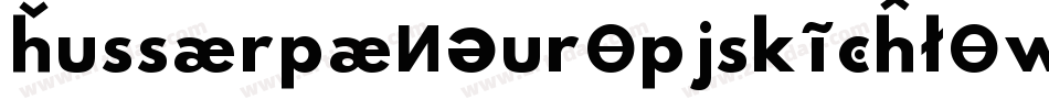 HussarPaneuropjskichLowercaseOblique-mOoG字体转换